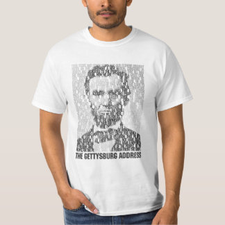 Lincoln-/Gettysburg-Text-Mosaik-T - Shirt