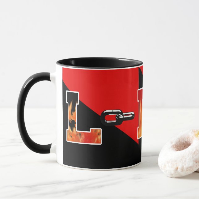 Lincoln High School verbindet Farben Tasse (Mit Donut)