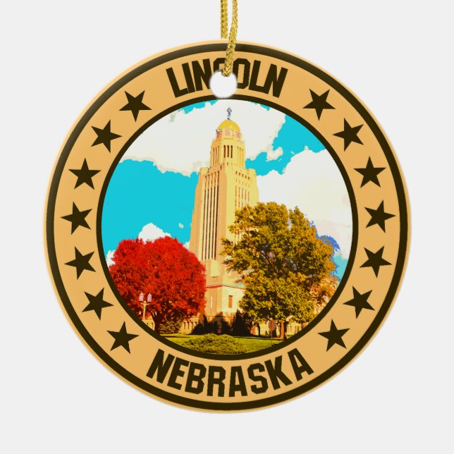 Lincoln Keramik Ornament (Vorne)