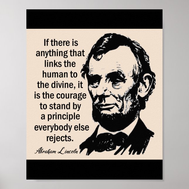Lincoln Leadership Zitat Poster (Vorne)