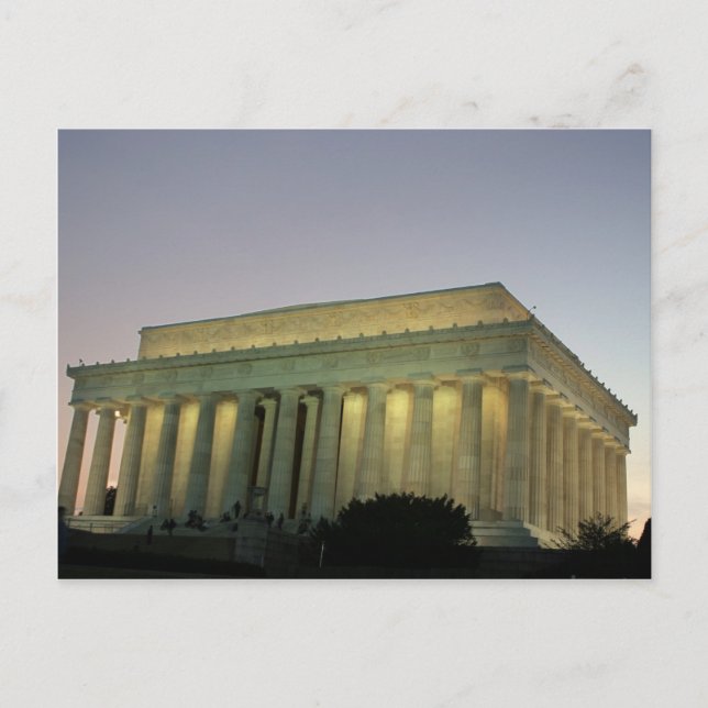 Lincoln Memeorial Postkarte (Vorderseite)