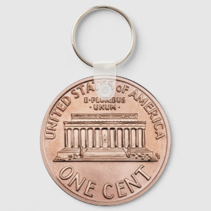 Lincoln Memorial 2005 1 Kupfermünzegeld des Cents Schlüsselanhänger