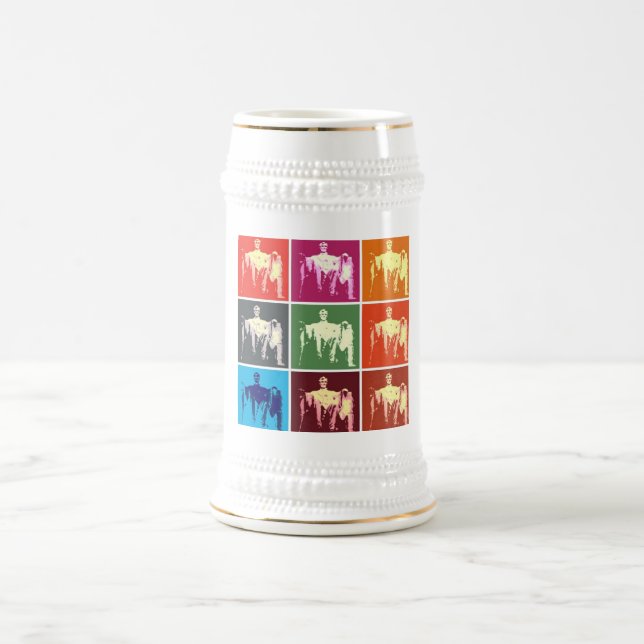 Lincoln Memorial Abstrakt Bierglas (Mittel)