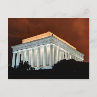 Lincoln Memorial at Night - Washington DC Postkarte