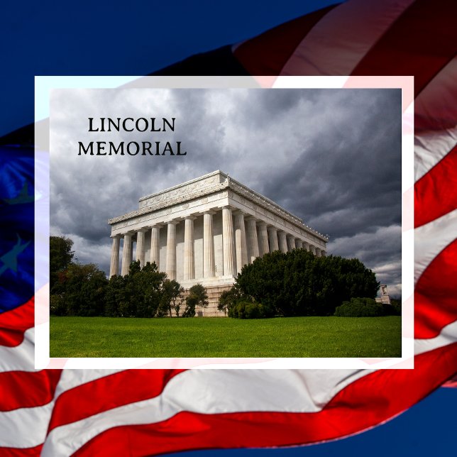 Lincoln Memorial Celebrate 250 Postkarte (Von Creator hochgeladen)
