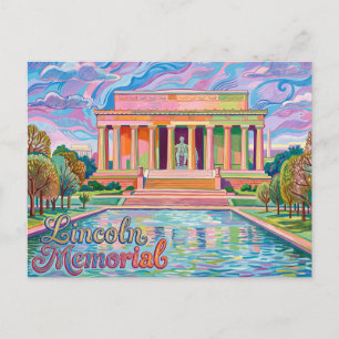 Lincoln Memorial District of Columbia Postkarte