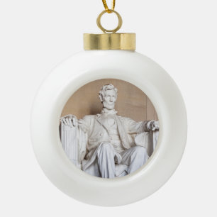 Lincoln Memorial Keramik Kugel-Ornament