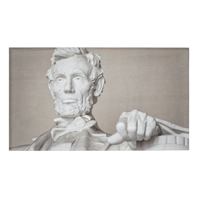 Lincoln Memorial Namenschild (Vorderseite)