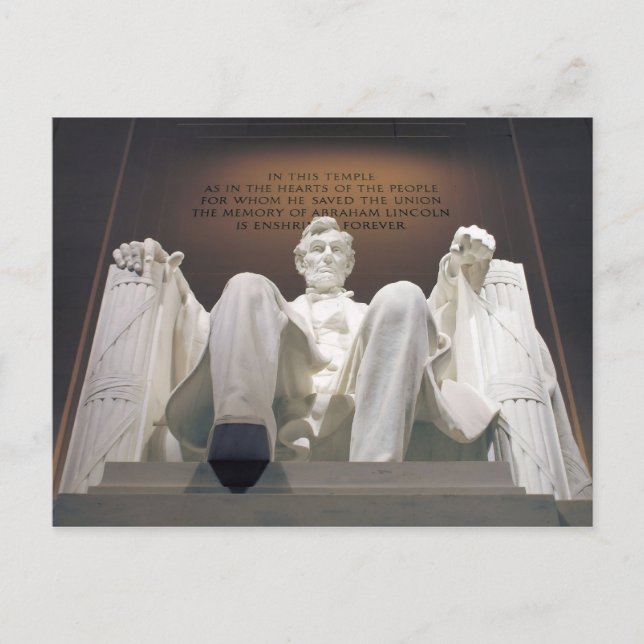Lincoln Memorial Postkarte (Vorderseite)