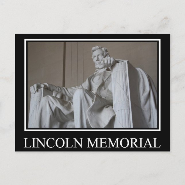 Lincoln Memorial Postkarte (Vorderseite)