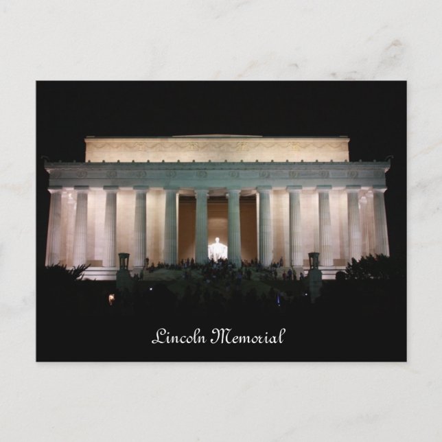 Lincoln Memorial Postkarte (Vorderseite)