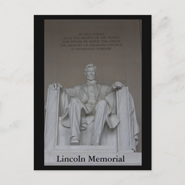 Lincoln Memorial Postkarte (Vorderseite)