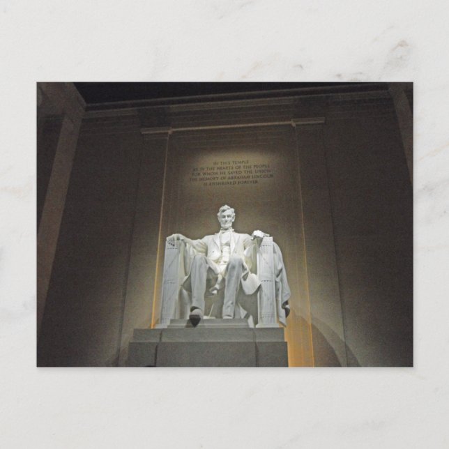 Lincoln Memorial Washington DC 2002 Postkarte (Vorderseite)