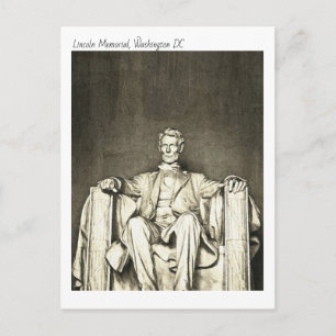 Lincoln Memorial, Washington DC Aquarell Postkarte