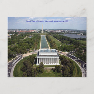 Lincoln Memorial Washington DC Beileid Postkarte