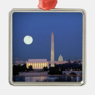 Lincoln Memorial, Washington Monument, USA Ornament Aus Metall