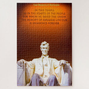 Lincoln Memorial Washington. Puzzle