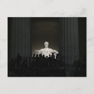 Lincoln Memorial zur Nachtpostkarte Postkarte