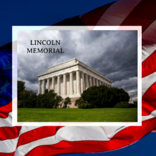 Lincoln Memorialsäulen, National Mall, Denkmal Postkarte
