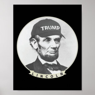 Lincoln mit Trump-Hut - Funny Abe Merica Abrah Poster