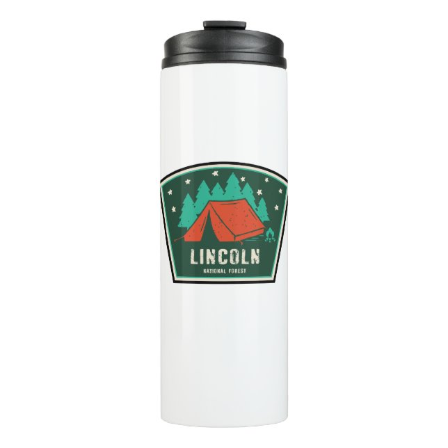 Lincoln National Forest Camping Thermosbecher (Vorderseite)