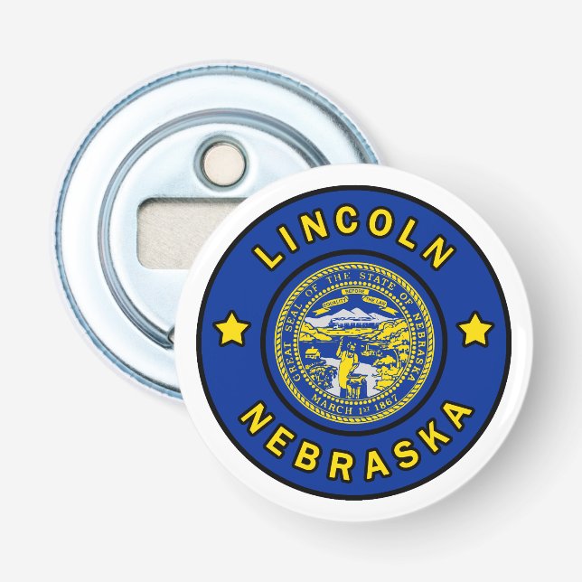 Lincoln Nebraska Flaschenöffner (Vorderseite)