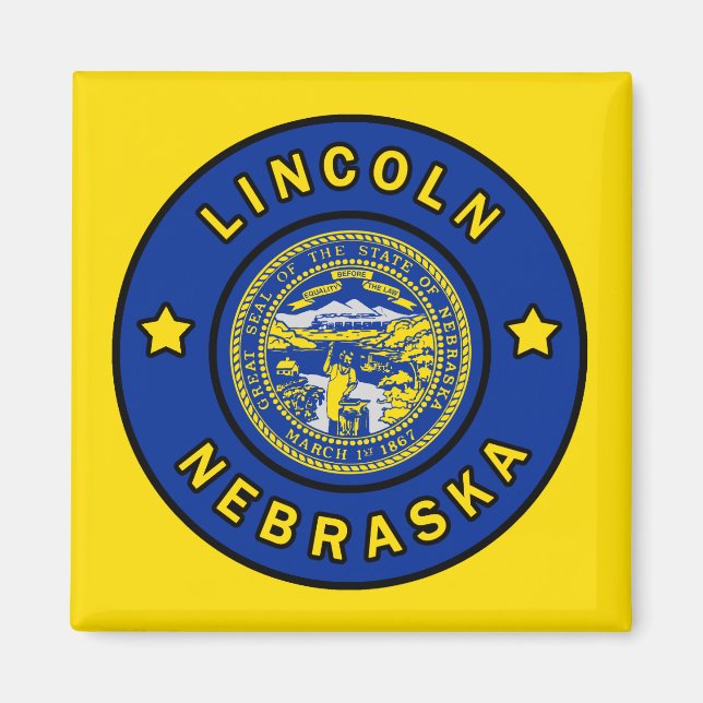 Lincoln Nebraska Magnet (Vorne)