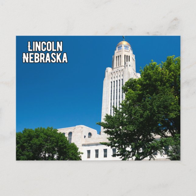 Lincoln Nebraska Postcard Postkarte (Vorderseite)