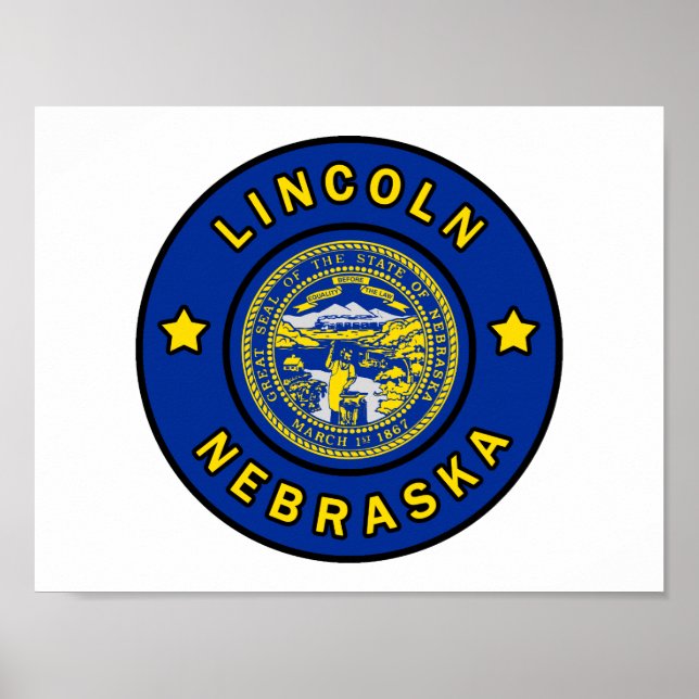 Lincoln Nebraska Poster (Vorne)