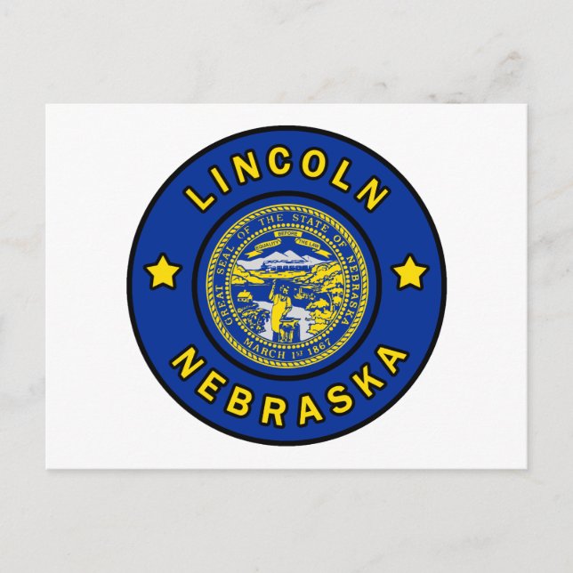 Lincoln Nebraska Postkarte (Vorderseite)