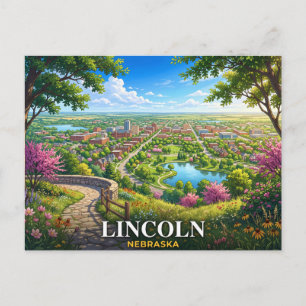 Lincoln Nebraska Reise Postkarte
