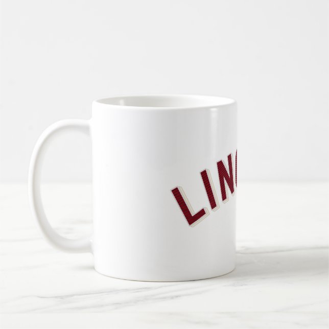 Lincoln, Nebraska Vintag Arch Kaffeetasse (Links)