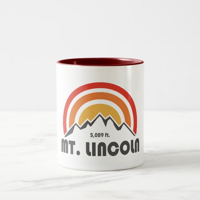 Lincoln New Hampshire Zweifarbige Tasse (Mittel)