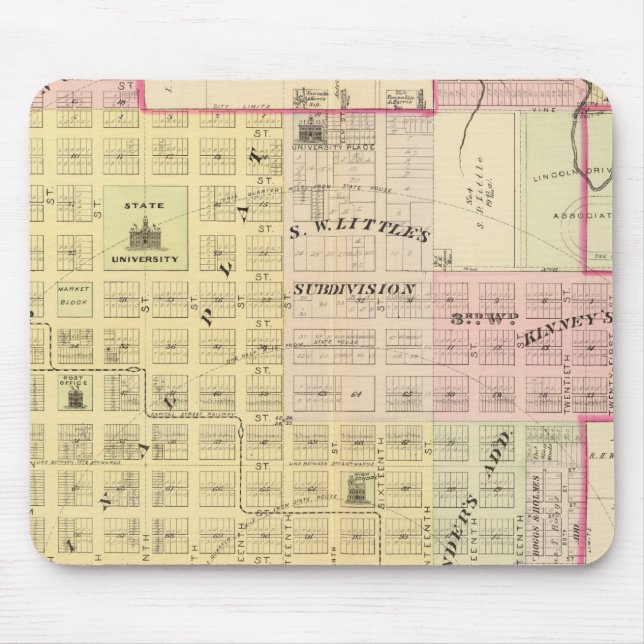 Lincoln North, Nebraska Mousepad (Vorne)