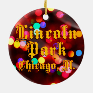 Lincoln Park Chicago beleuchtet Kreis-Verzierung Keramik Ornament