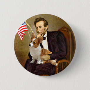 Lincoln - Pembroke Welsh Corgi 8 Button