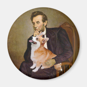 Lincoln - Pembroke Welsh Corgis (zwei) Magnet