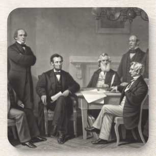 Lincoln Reading the Emanzipation Proclamation Getränkeuntersetzer