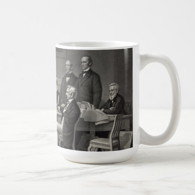 Lincoln Reading the Emanzipation Proclamation Kaffeetasse (Rechts)