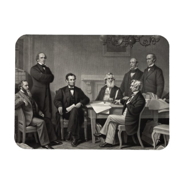 Lincoln Reading the Emanzipation Proclamation Magnet (Horizontal)