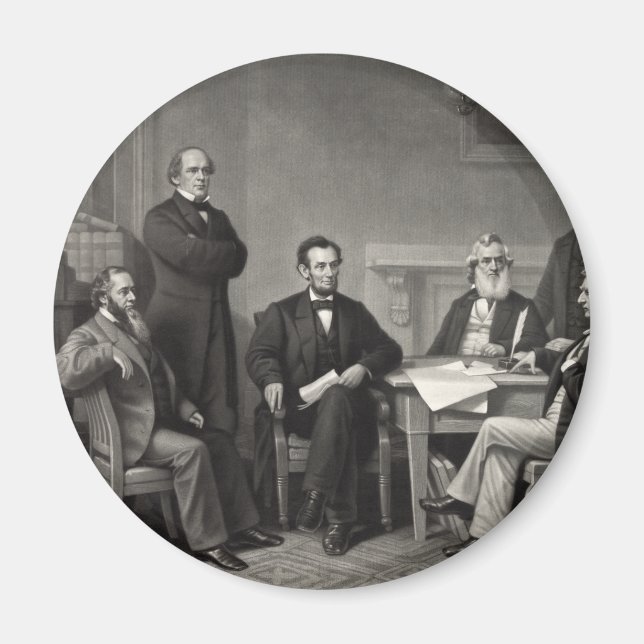 Lincoln Reading the Emanzipation Proclamation Magnet (Vorne)
