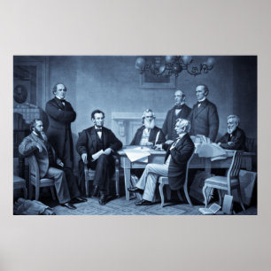 Lincoln Reading the Emanzipation Proclamation Poster