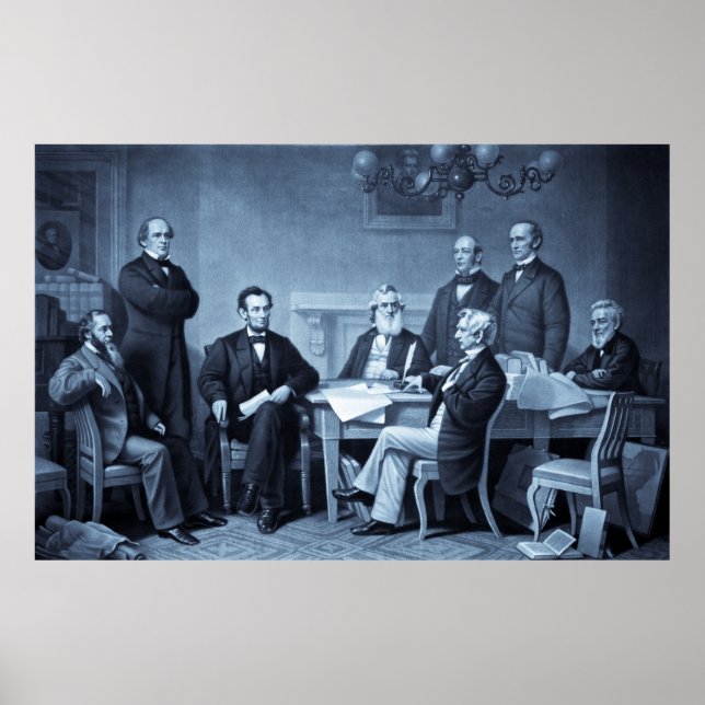 Lincoln Reading the Emanzipation Proclamation Poster (Vorne)