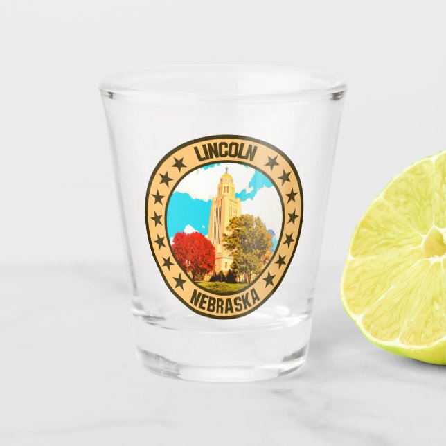 Lincoln Schnapsglas (Vorderseite)