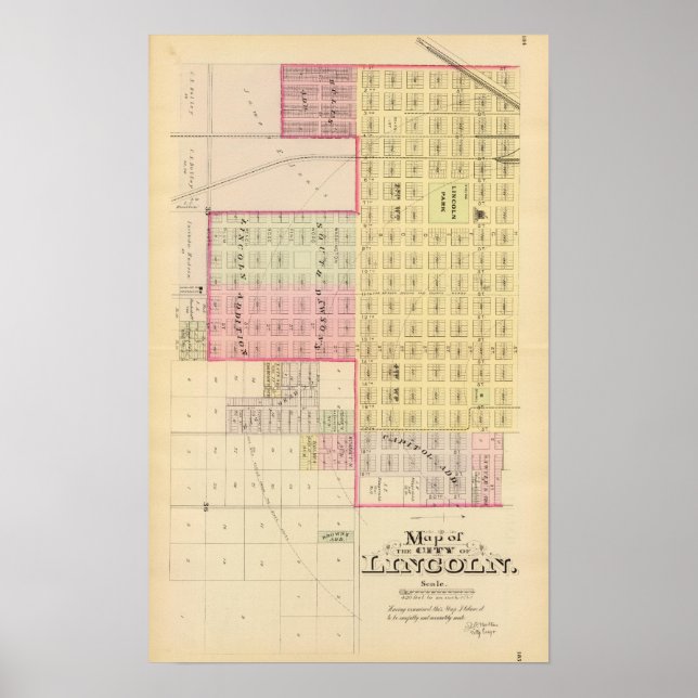 Lincoln South, Nebraska Poster (Vorne)