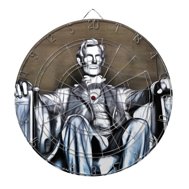 Lincoln Statue Dartscheibe (vorne)