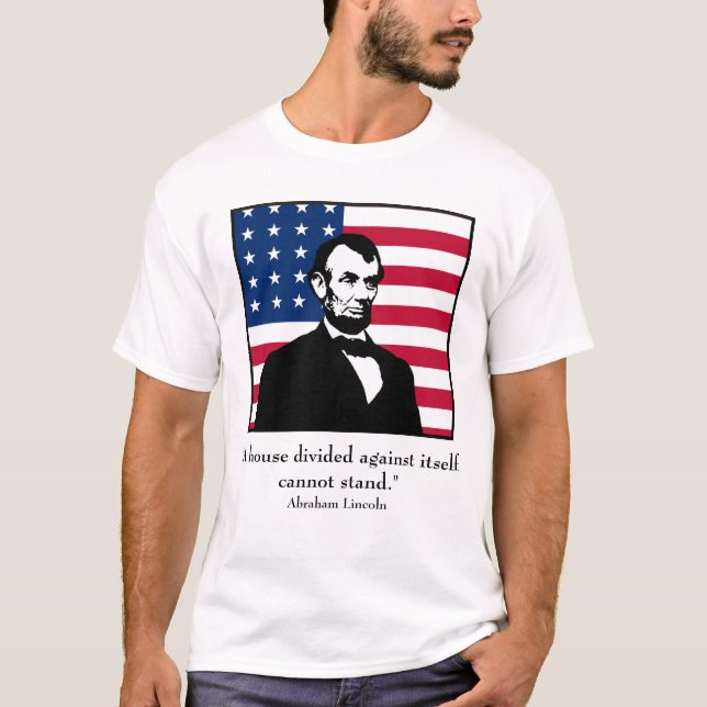 Lincoln und Zitat T-Shirt (Vorderseite)