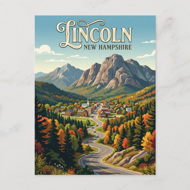 Lincoln USA Postkarte (Vorderseite)