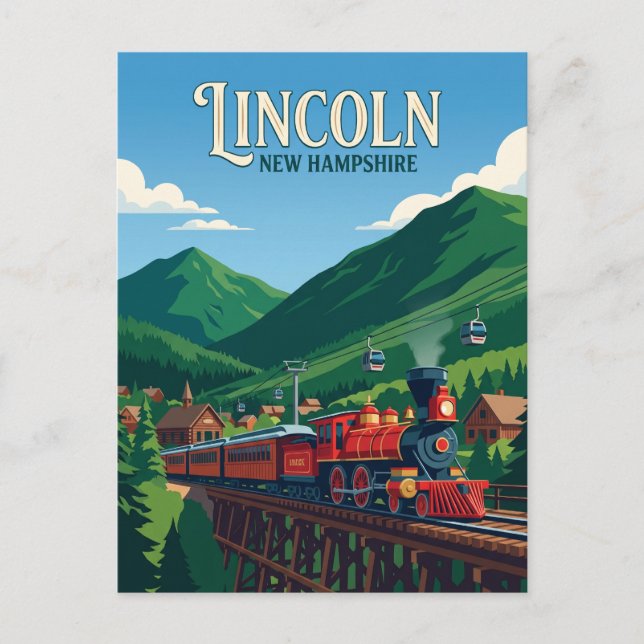 Lincoln USA Postkarte (Vorderseite)