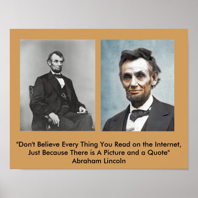 Lincoln Zitat Poster? Poster (Vorne)